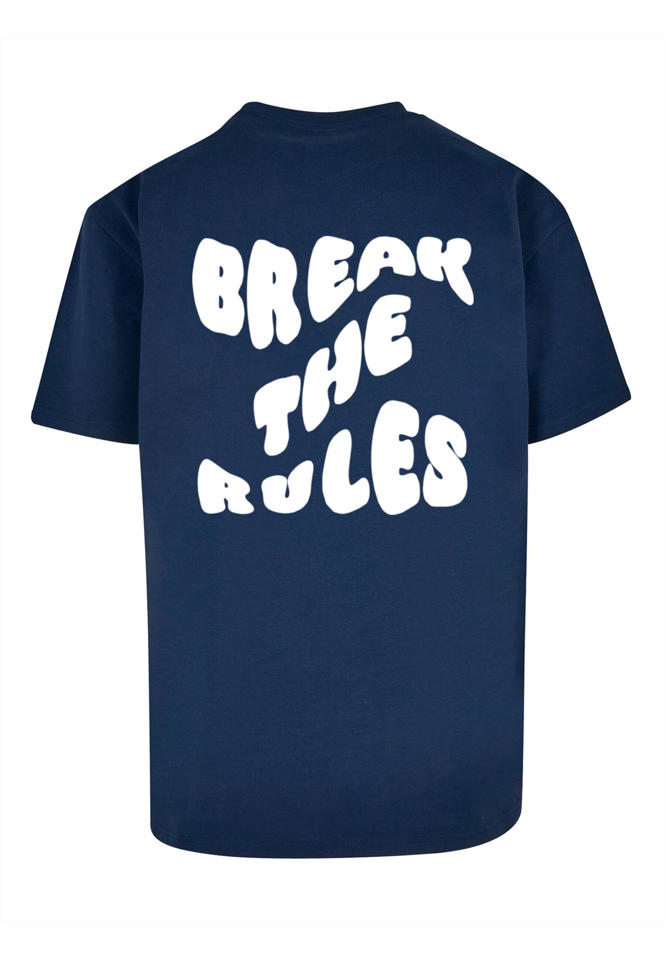 Merchcode Тениска 'Break The Rules' в синьо