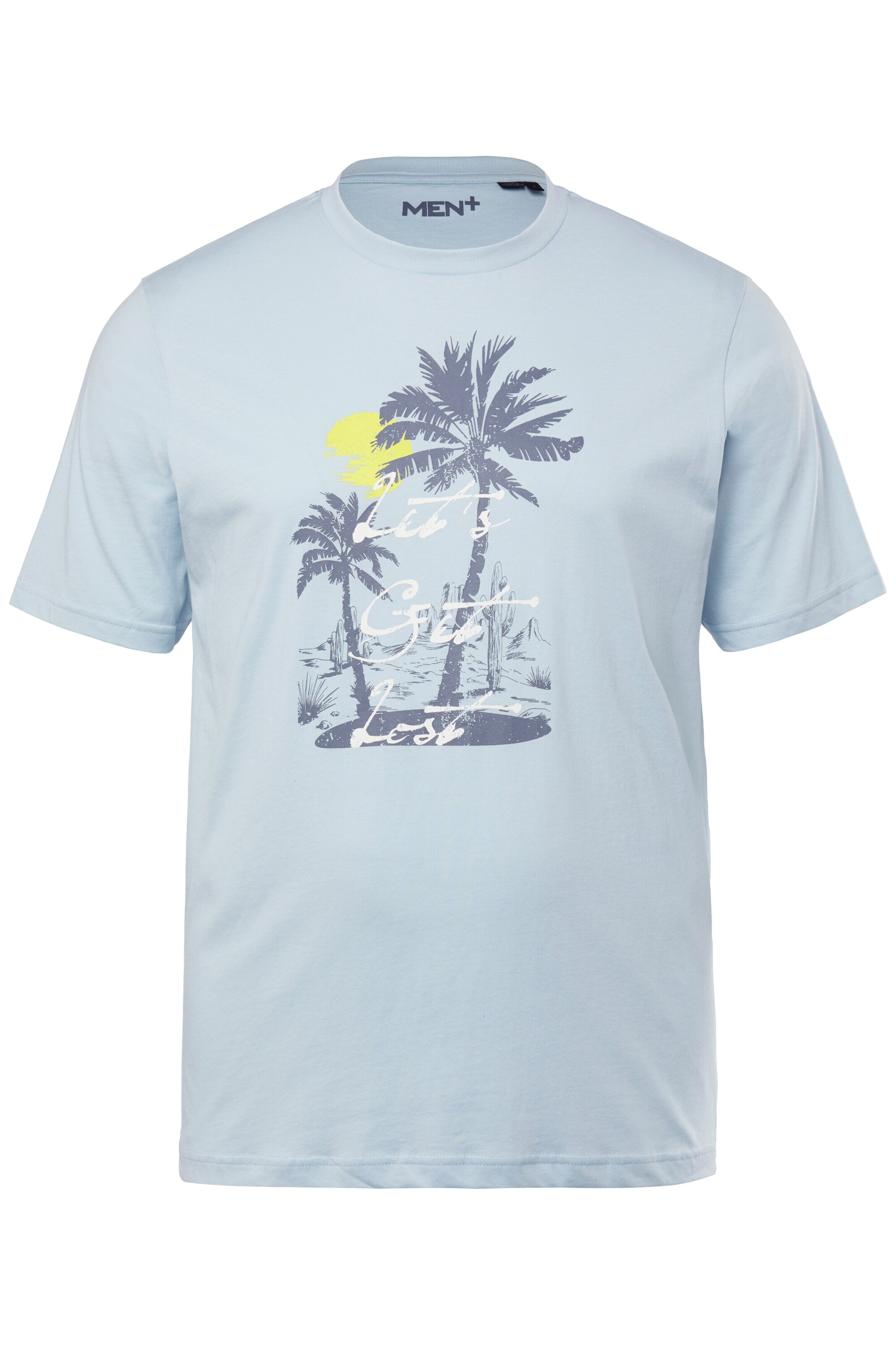 Men Plus Shirt in Blue: front
