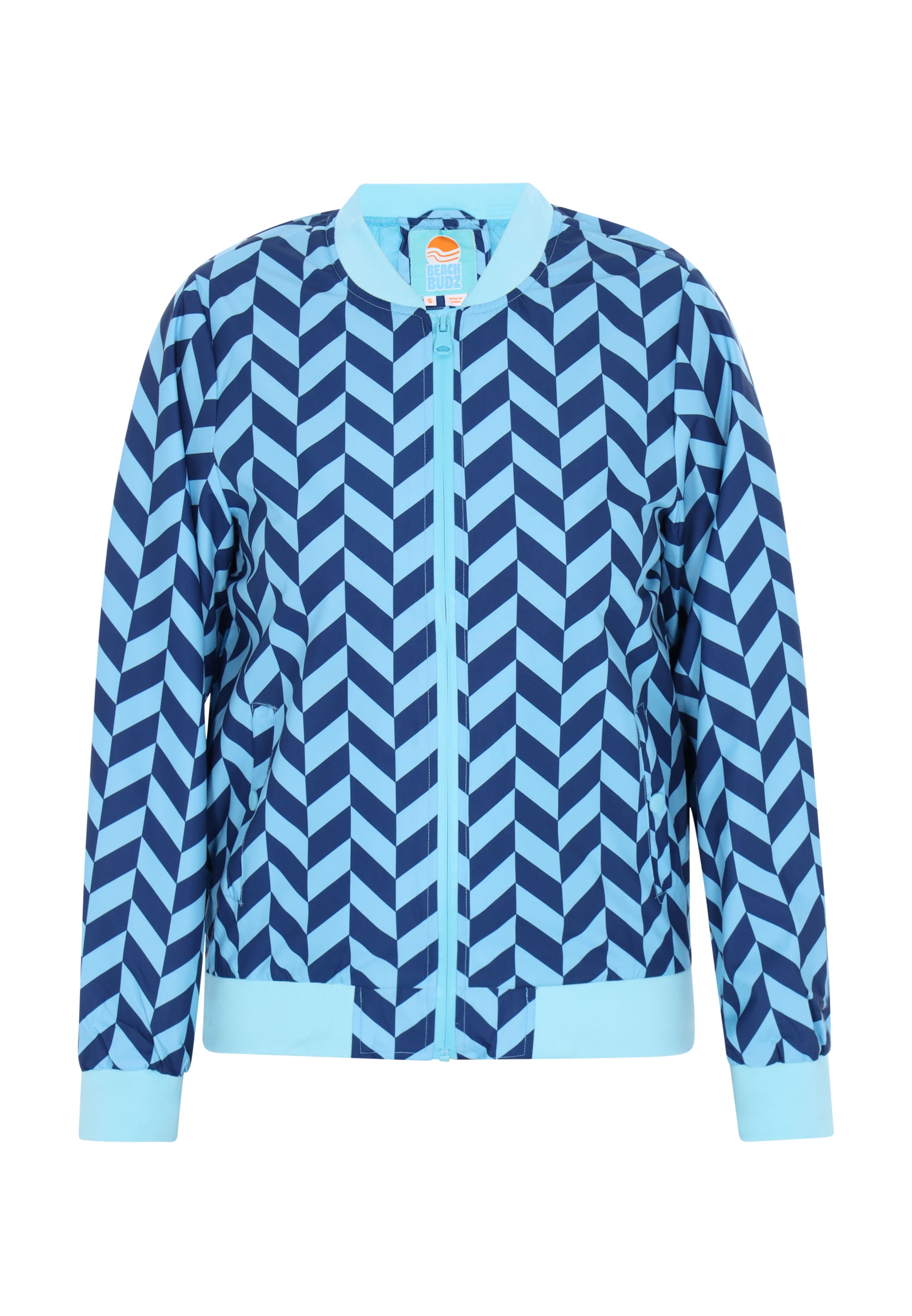 beach budz Prechodná bunda - Modrá: predná strana