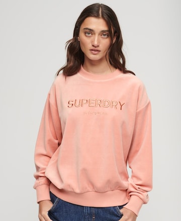 Superdry Sweatshirt in Oranje: voorkant