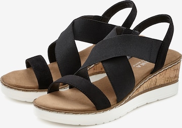 LASCANA Sandal i svart