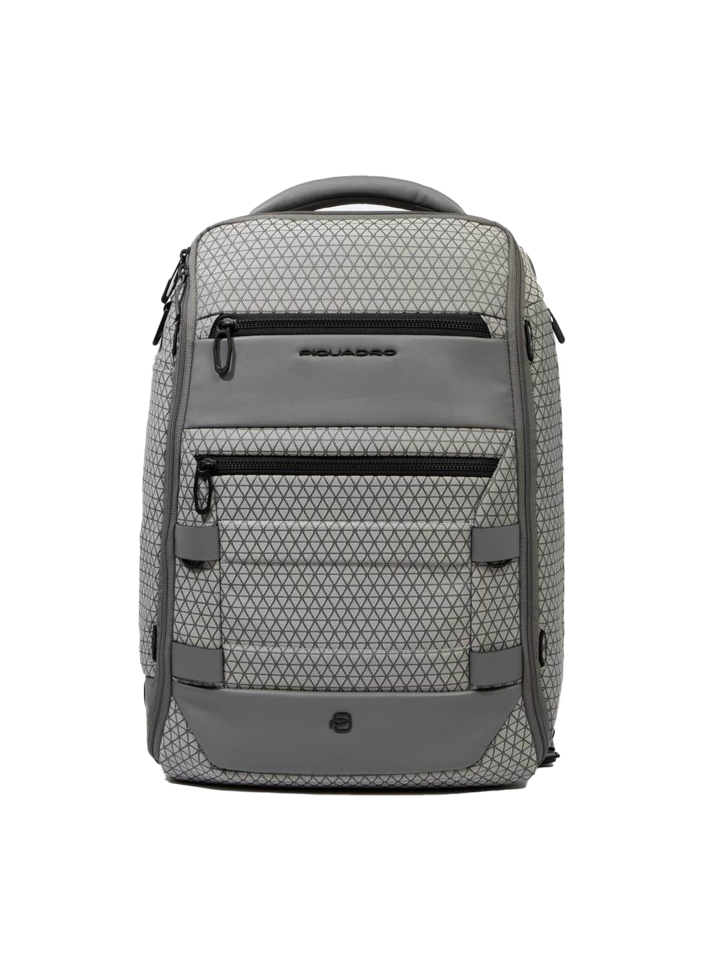 Sac à dos Piquadro en gris : devant