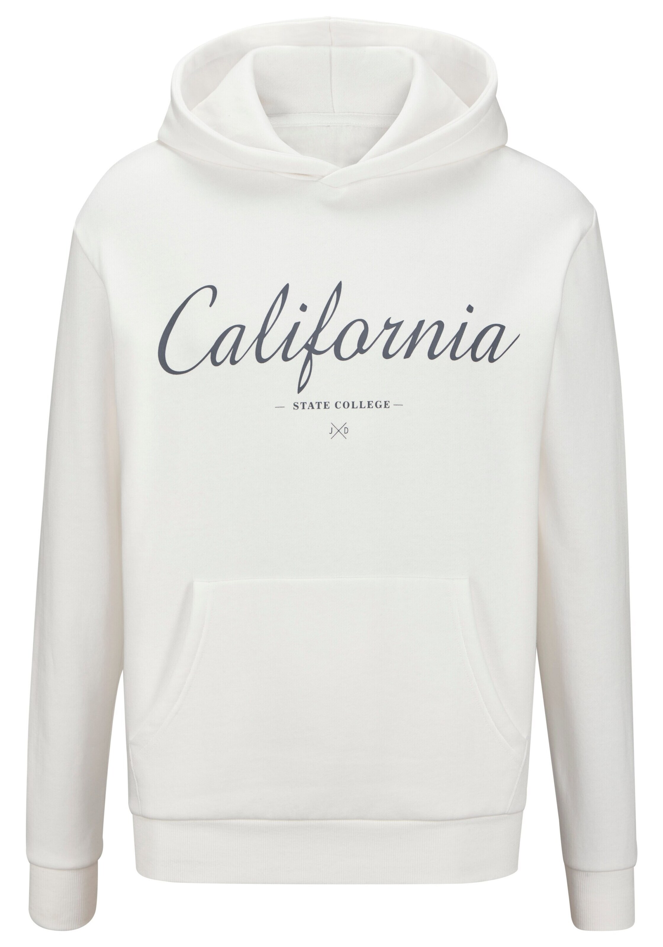 JOHN DEVIN Sweatshirt in Weiß: Vorderseite