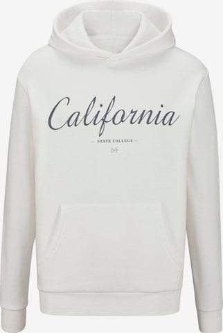 JOHN DEVIN Sweatshirt in Weiß: Vorderseite