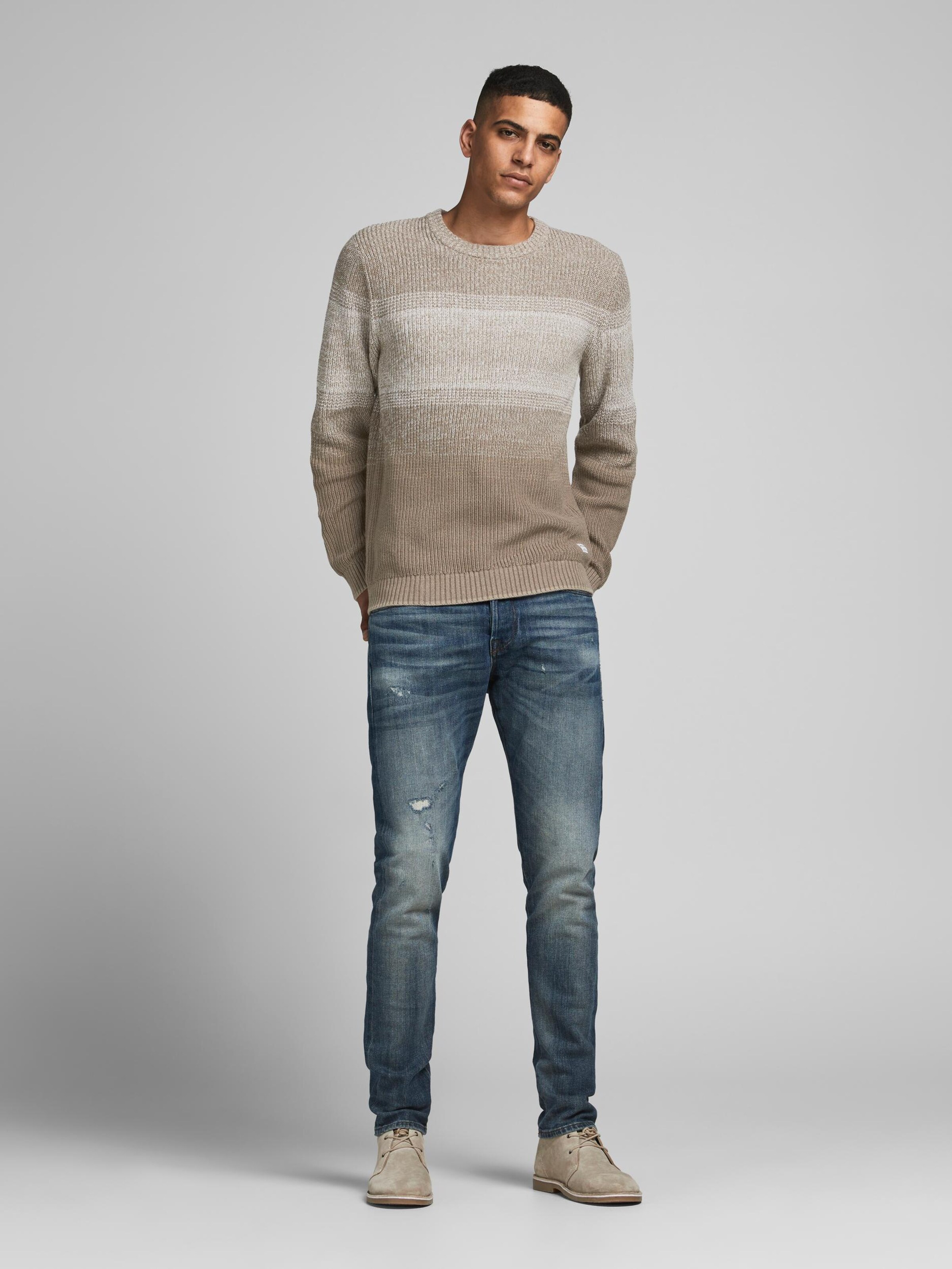 Männer Pullover & Strick JACK & JONES Pullover in Braun - PQ08354 Männer Pullover & Strick JACK & JONES Pullover in Braun - PQ08354
