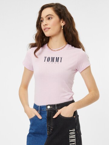 Tommy Jeans Tričko - fialová: predná strana