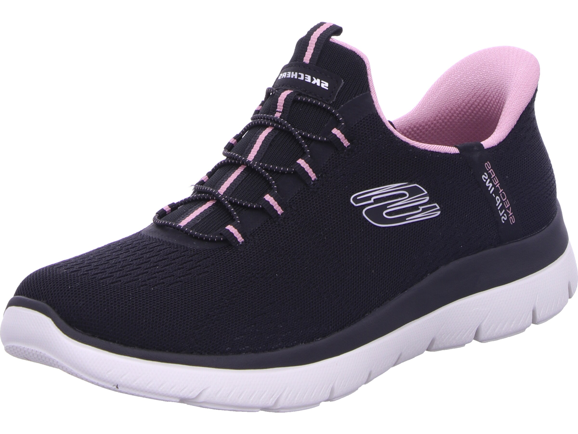 SKECHERS Platform trainers in Black: front