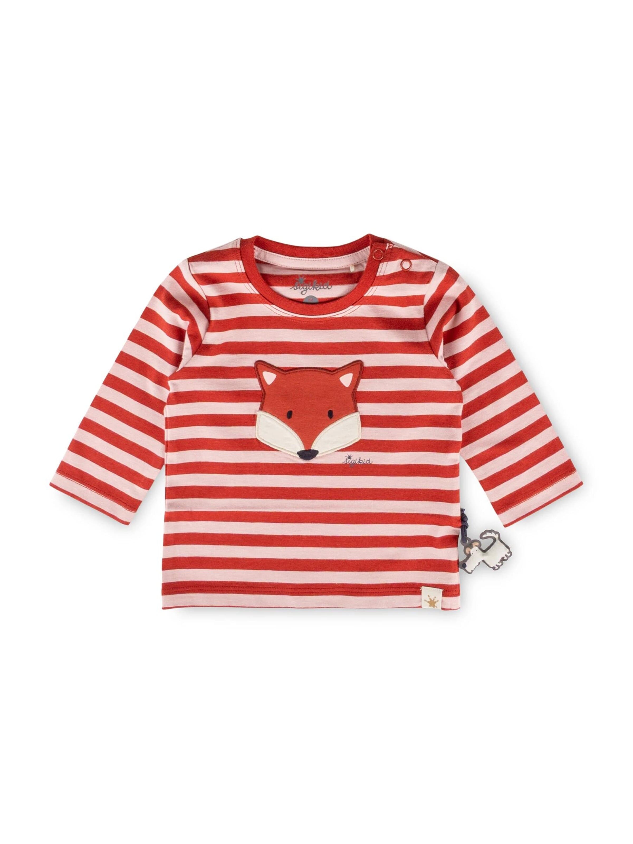 SIGIKID Shirt 'Langarmshirt' in Red: front