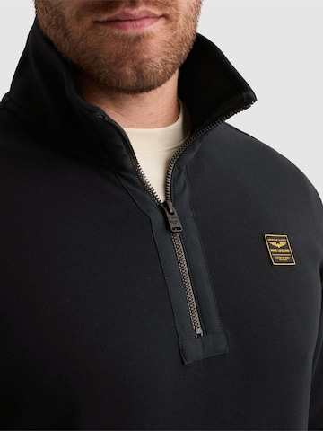 Sweat-shirt 'Sweatshirt with half-zip and badge' PME Legend en bleu
