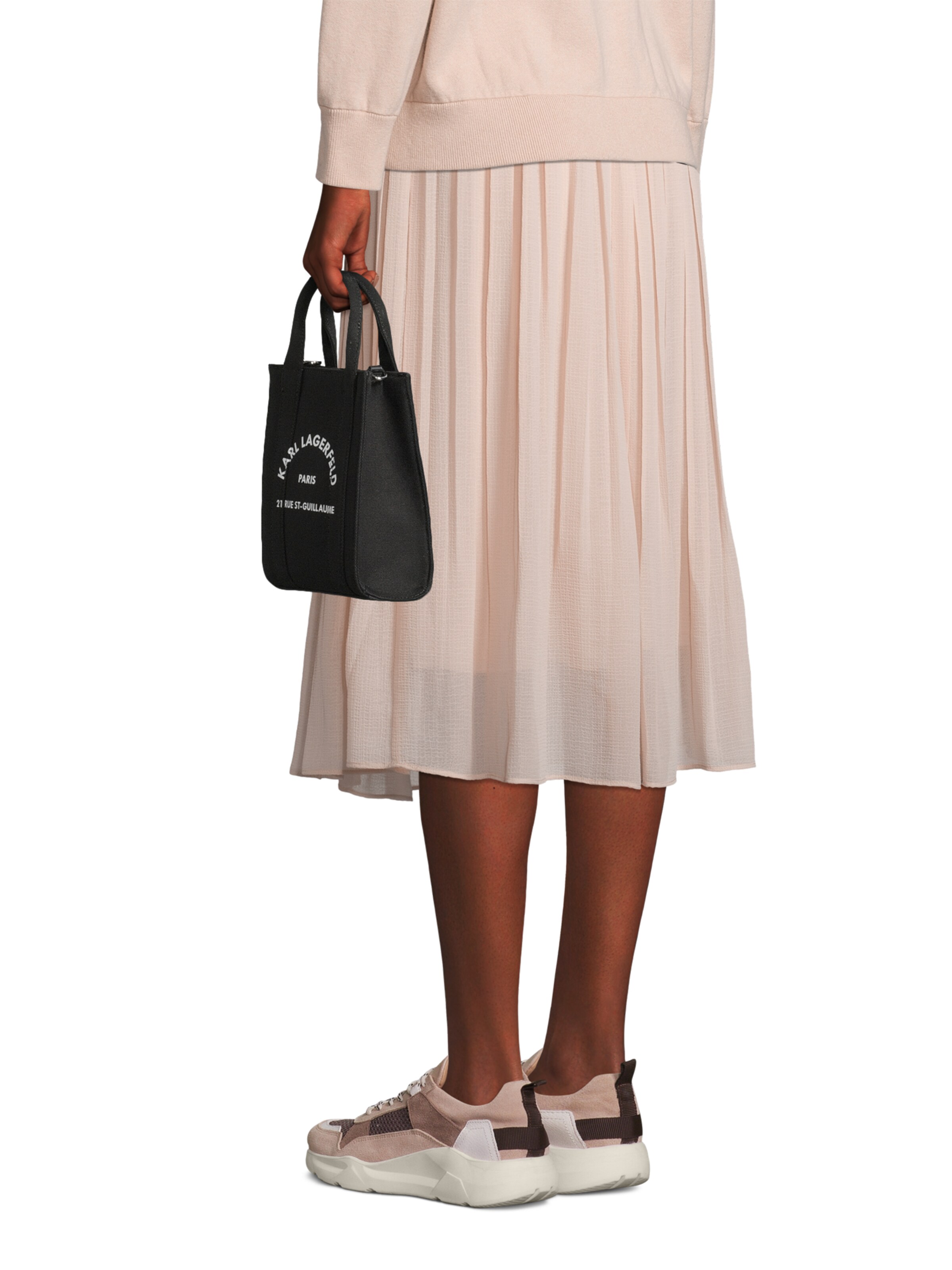 Karl Lagerfeld Käsilaukku 'Rue St-Guillaume' värissä musta: etupuoli