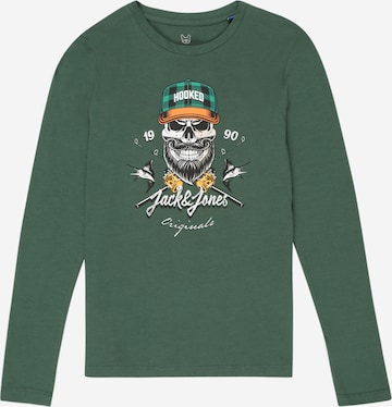 T-Shirt 'Captain' Jack & Jones Junior en vert : devant