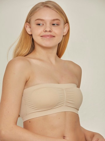 C&City Bandeau Bra in Beige