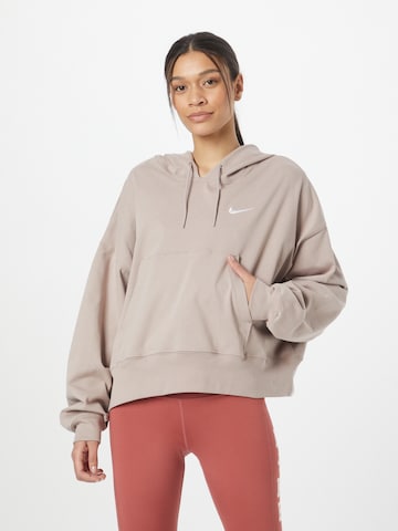 Bluză de molton 'Swoosh' de la Nike Sportswear pe bej: față