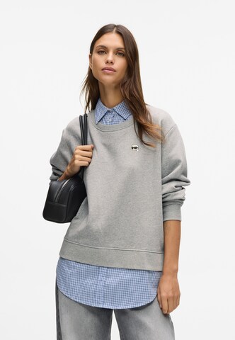 Karl Lagerfeld Sweatshirt in Grey: front