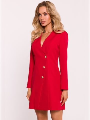 made of emotion - Vestido en rojo: frente