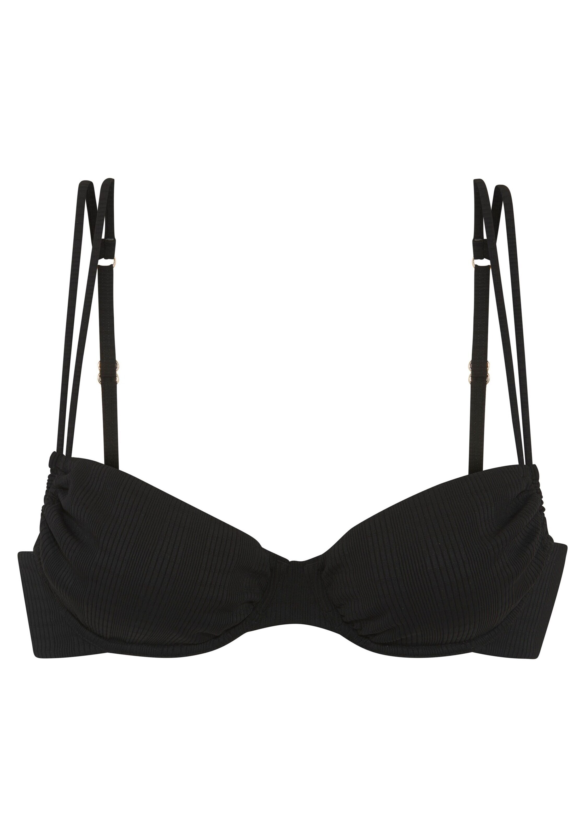 Copenhagen Studios Балконет Верх бикини в Черный: спереди