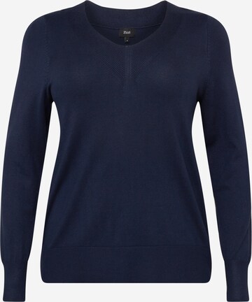 Zizzi Pullover 'CACARRIE' in Blau: predná strana