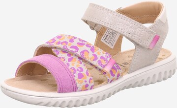 SUPERFIT Sandal 'SPARKLE' i rosa: framsida