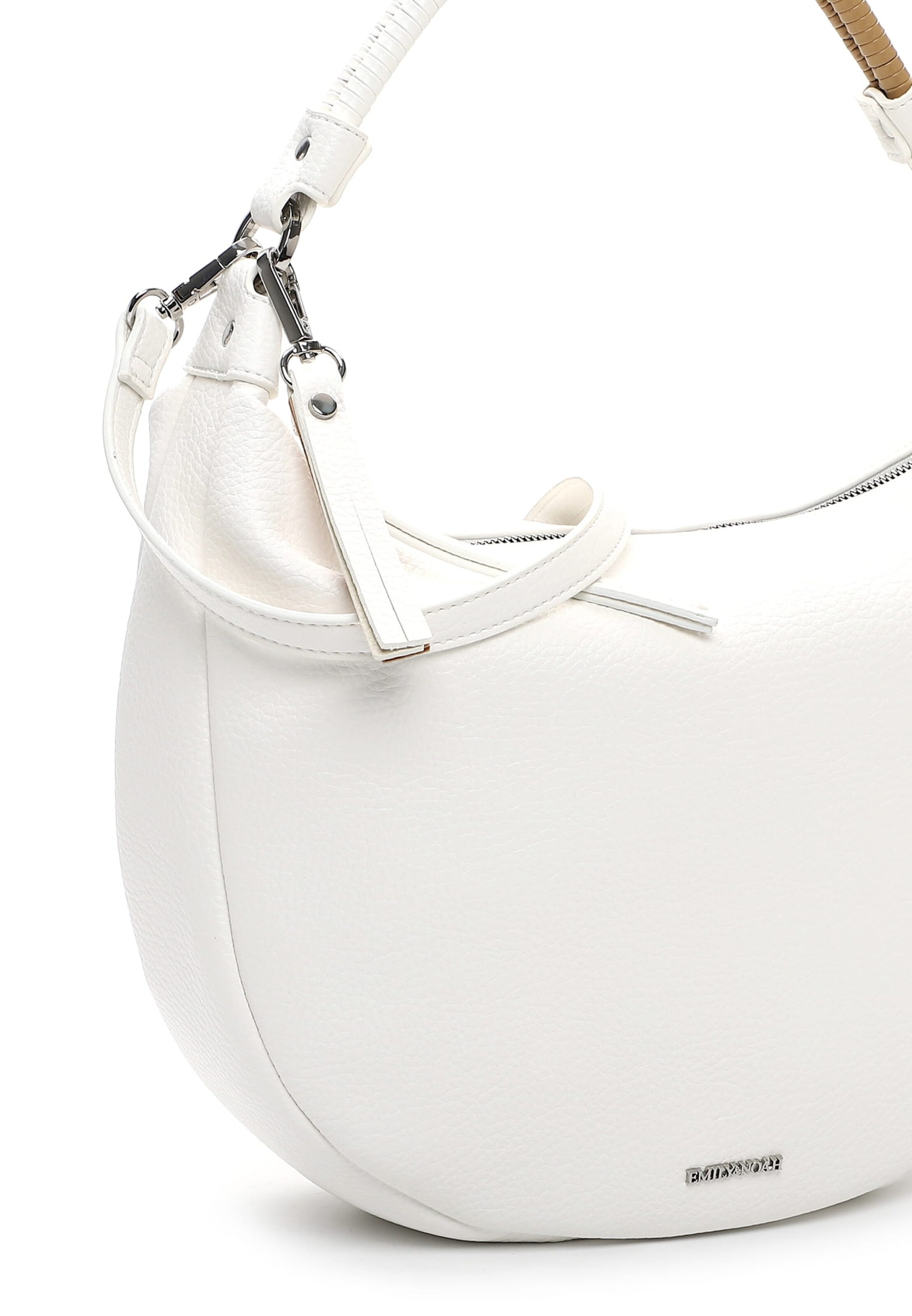Borsa a spalla 'Jeanine' di Emily & Noah in bianco