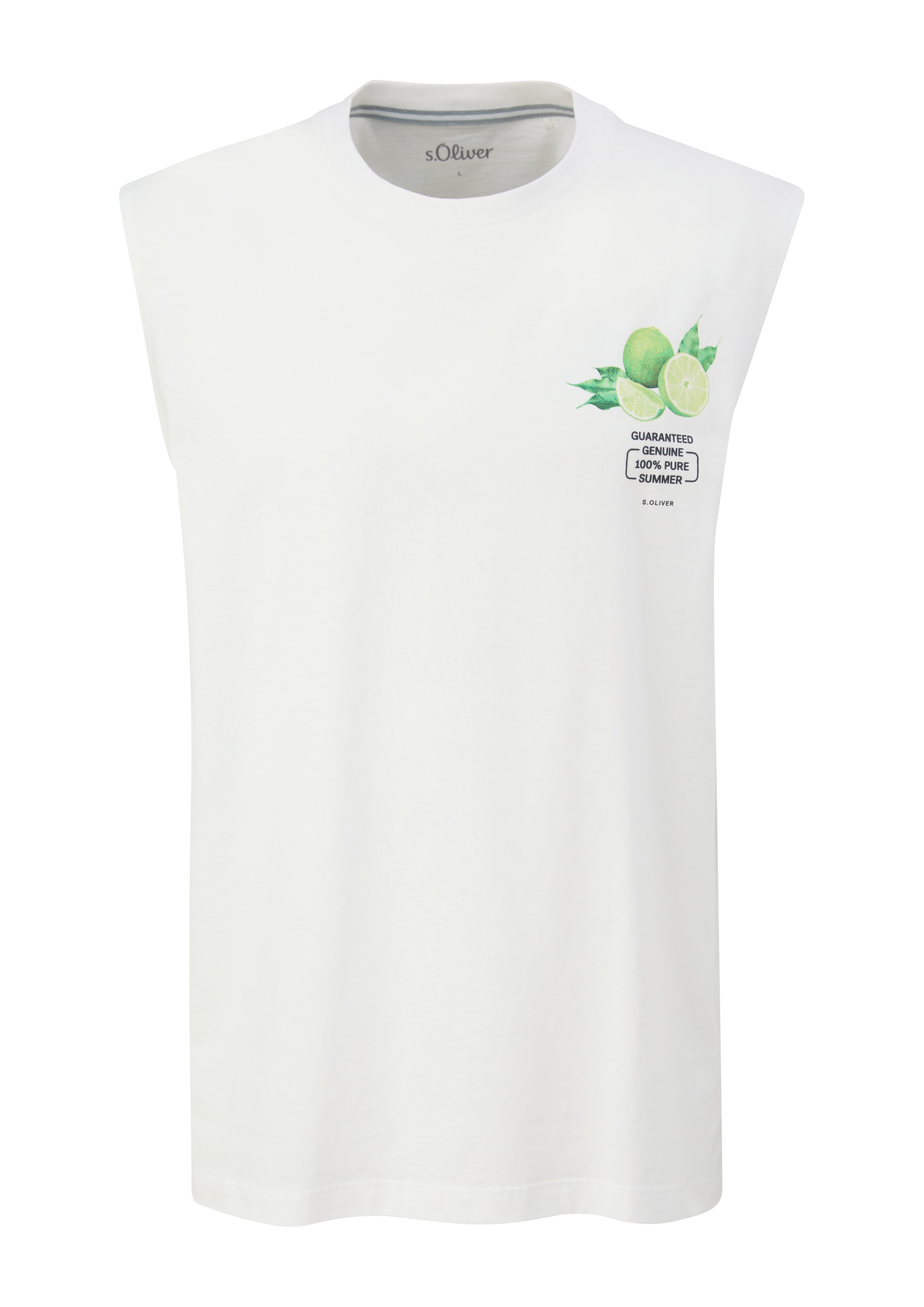 s.Oliver Μπλουζάκι σε λευκό: μπροστά