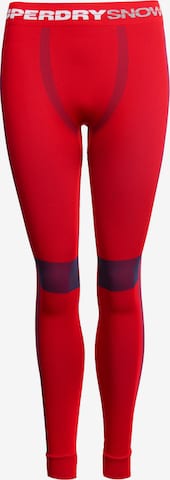 Sous-vêtements longs Superdry en rouge : devant