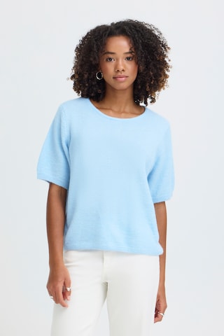 Pull-over 'IHKAMARA' ICHI en bleu : devant