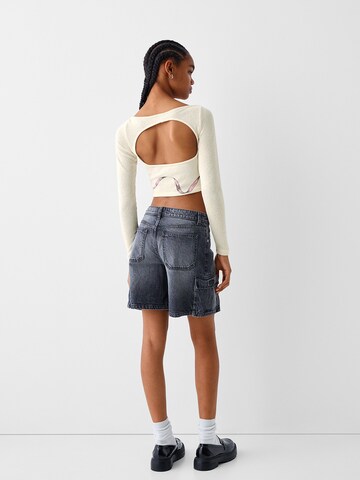 Pull-over Bershka en beige