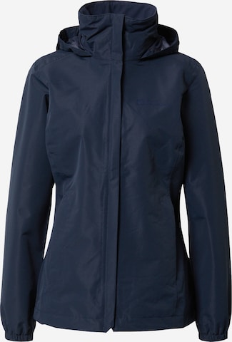 JACK WOLFSKIN Outdoorjas 'Stormy Point' in Blauw: voorkant