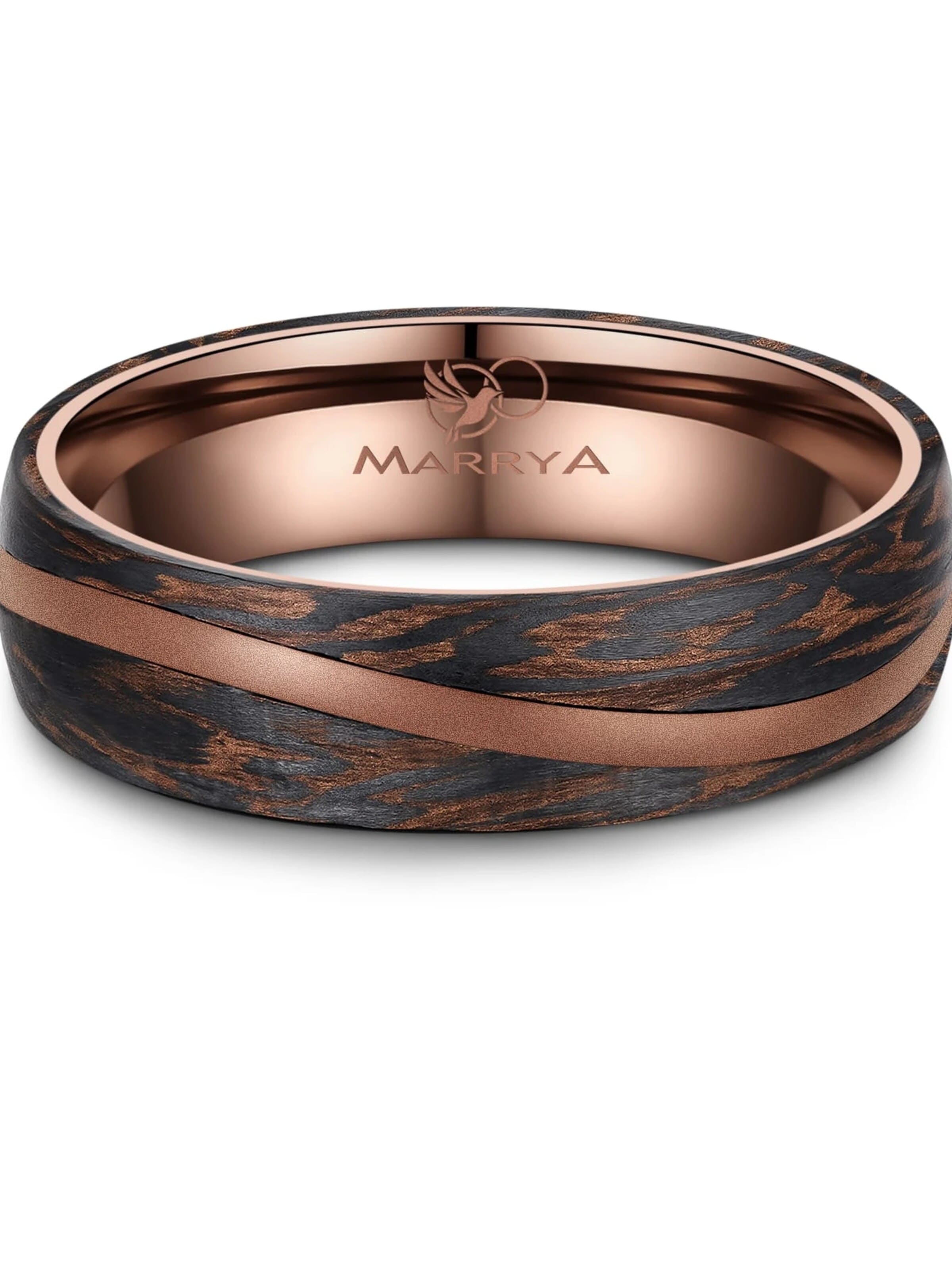 Anello 'MARRYA CB-05 Carbon-Bronze' di MARRYA in marrone