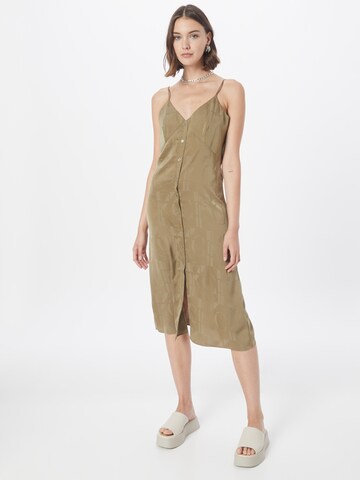 Calvin Klein Jeans Summer Dress in Beige: front