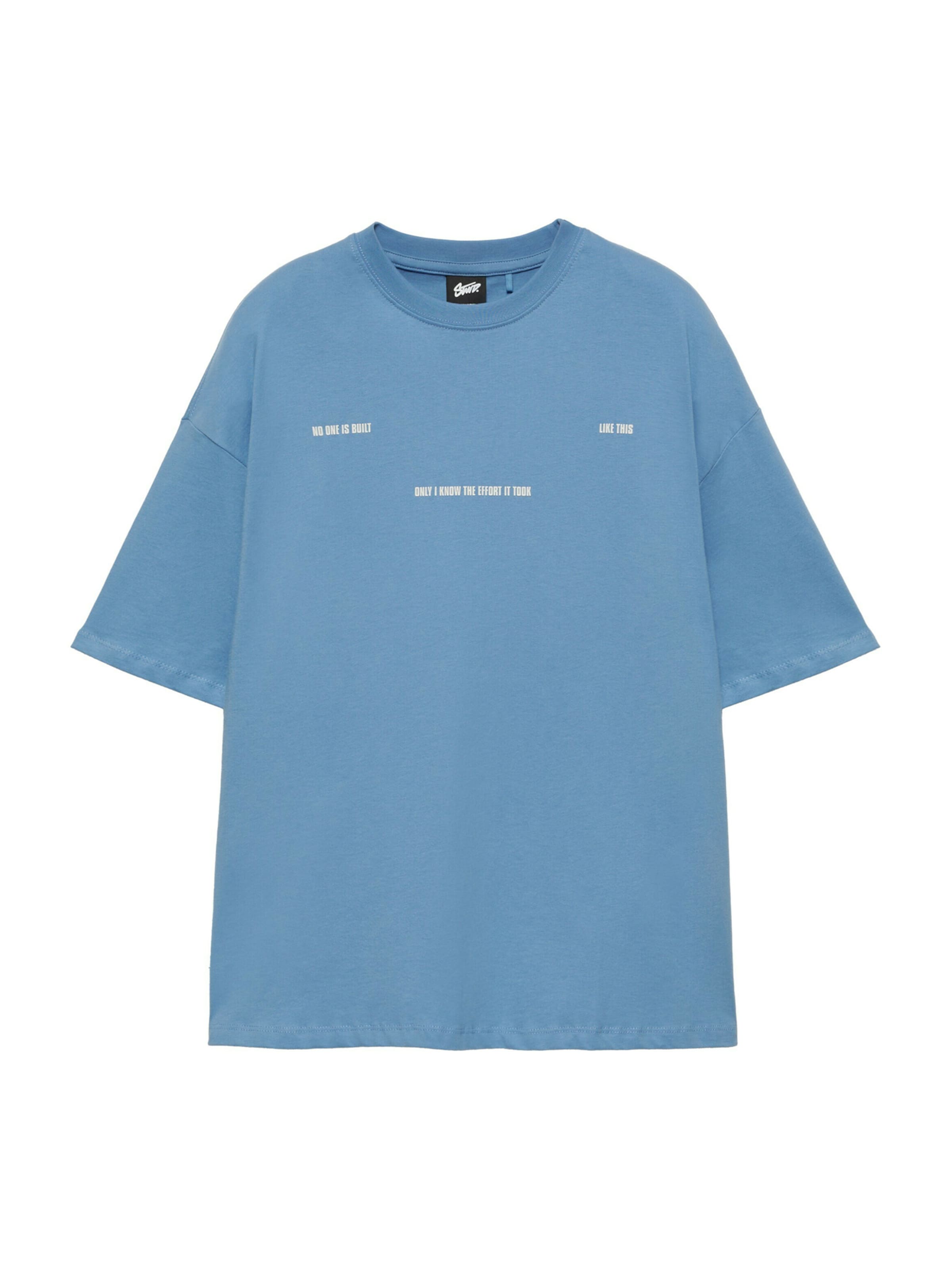 Pull&Bear Tričko 'STWD' - Modrá: predná strana