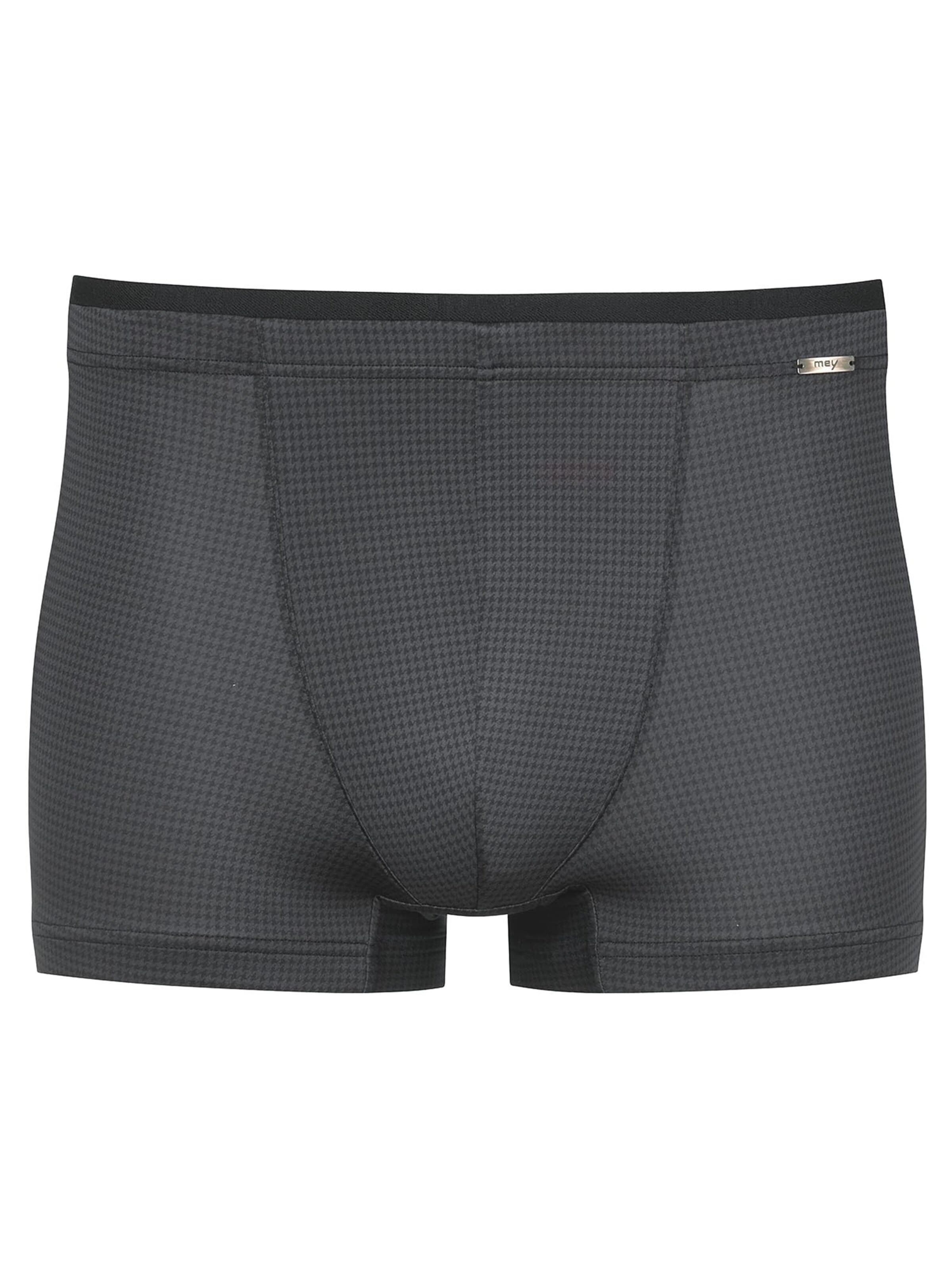 Mey Boxershorts 'Houndstooth'‌‌‌‌‌‌‌‌‌‌ in Schwarz: Vorderseite