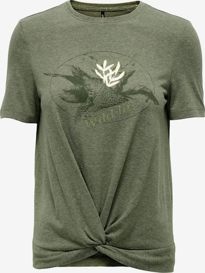 ONLY Majica 'ONLCarriee' u zelena / zelena melange / bijela, Pregled proizvoda