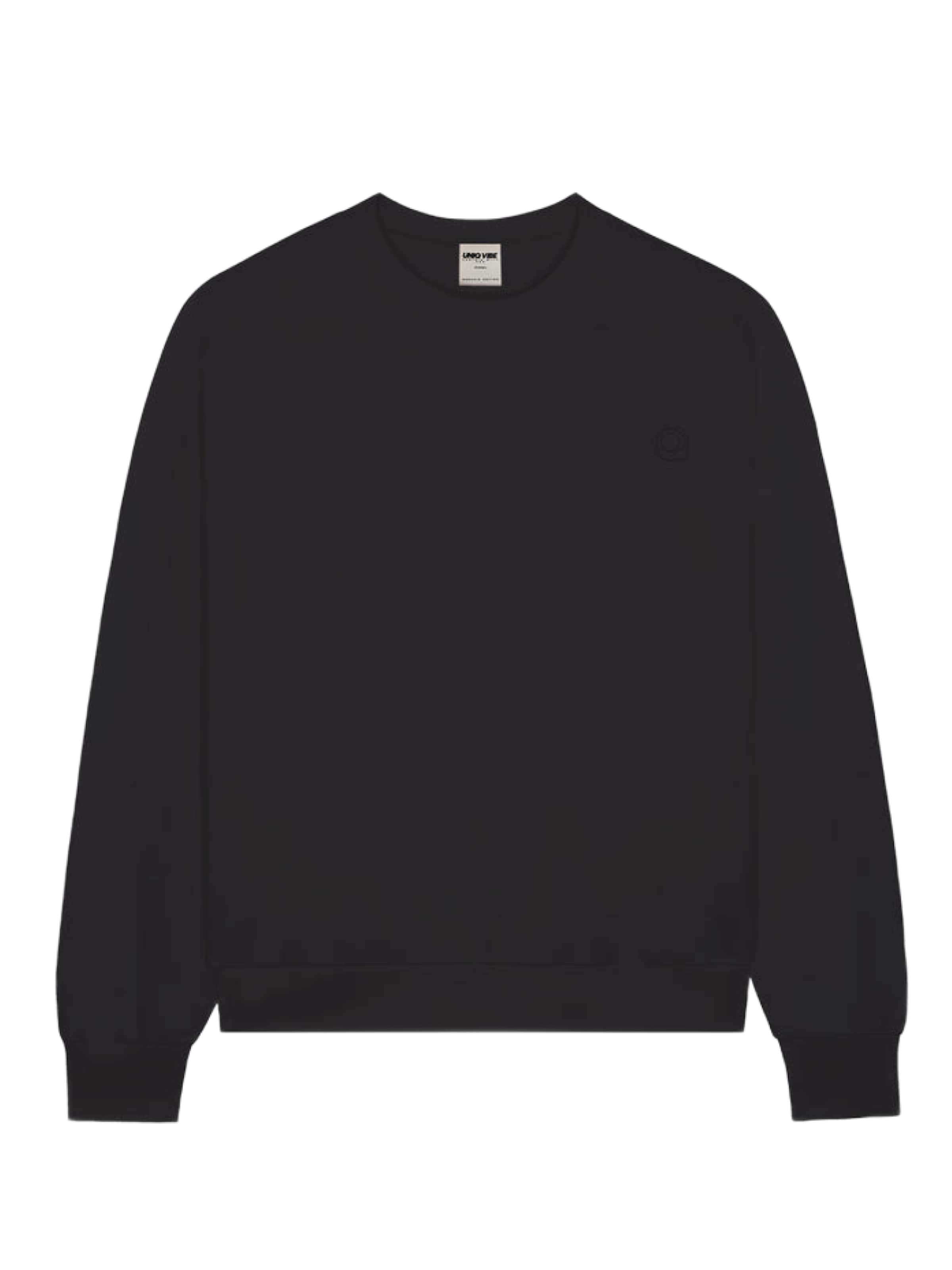 UNIQVIBE Sweatshirt in Zwart: voorkant