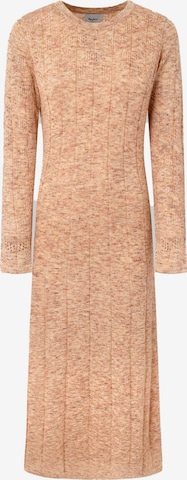 Pepe Jeans Knitted dress ' GIANNA ' in Beige: front