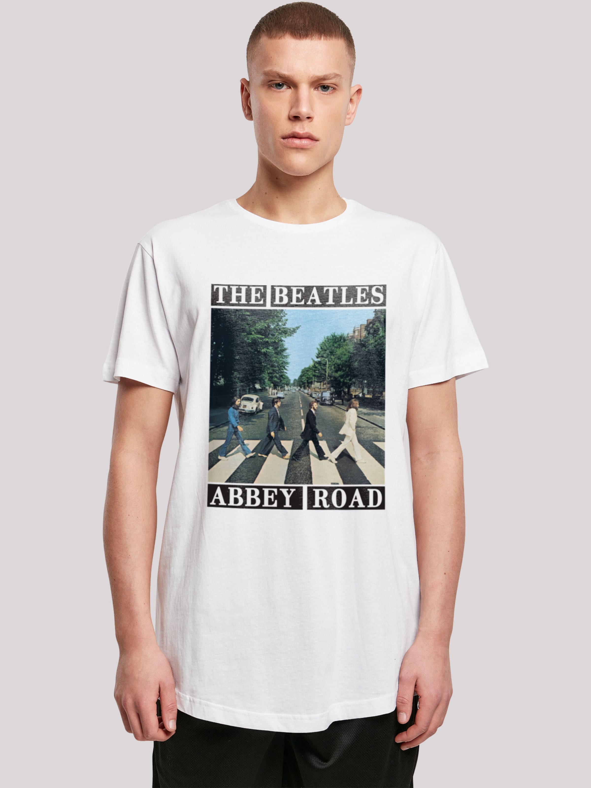 F4NT4STIC Shirt 'The Beatles Band Abbey Road' in White | ABOUT YOU