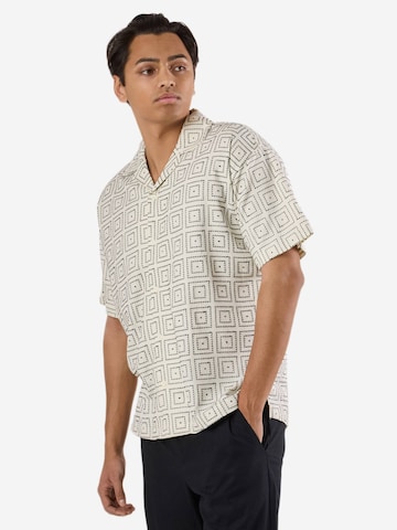 Denim Factory Comfort fit Button Up Shirt 'Resort' in White