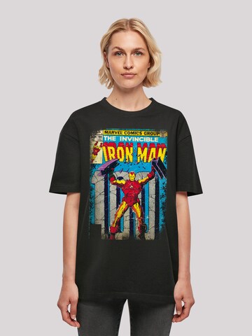 F4NT4STIC Shirt 'Marvel Iron Man Cover' in Zwart: voorkant