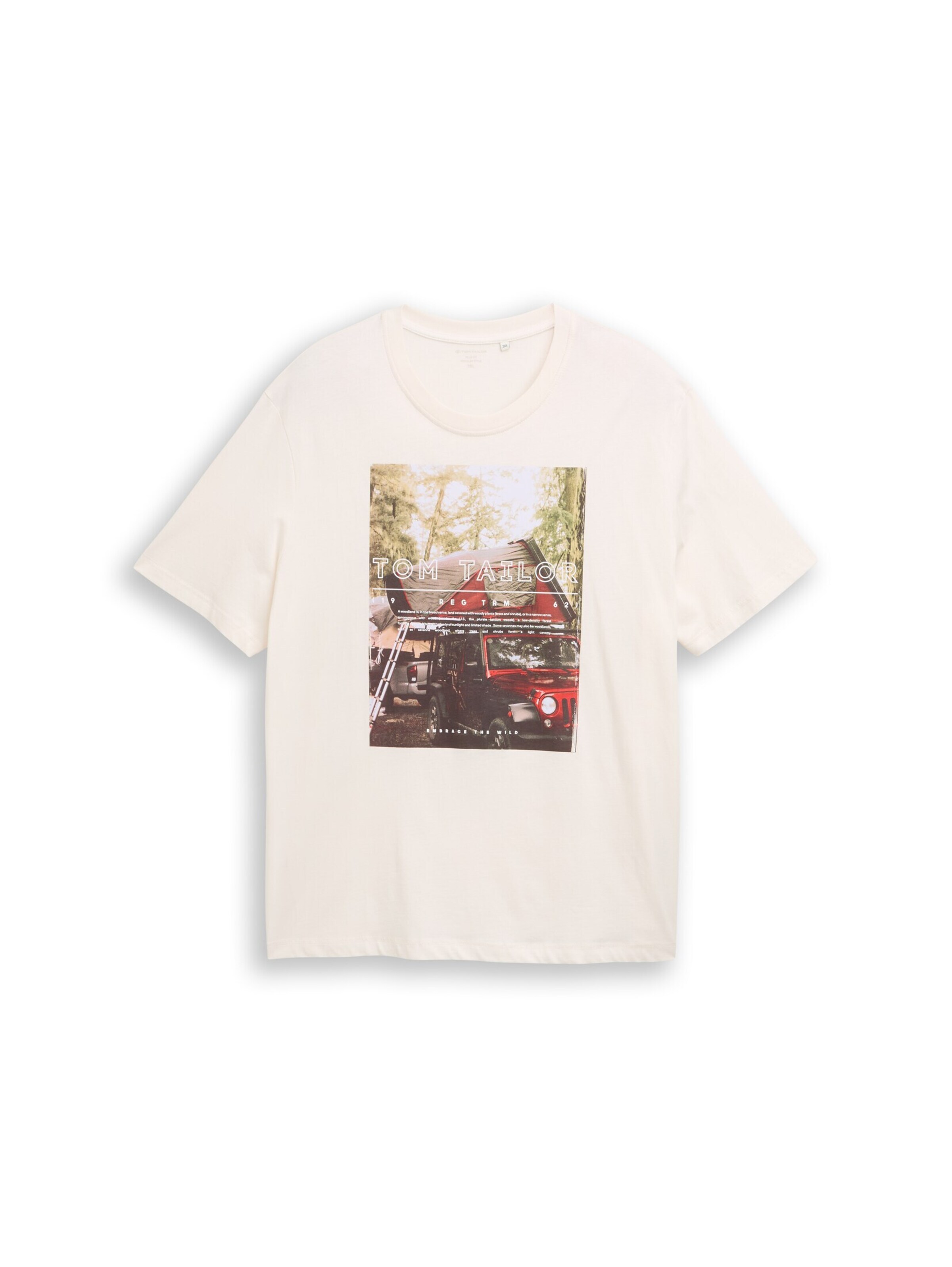 TOM TAILOR Men + Shirt in Weiß: Vorderseite