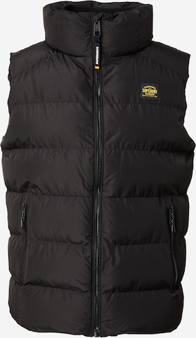 Superdry Weste in Schwarz: Vorderseite