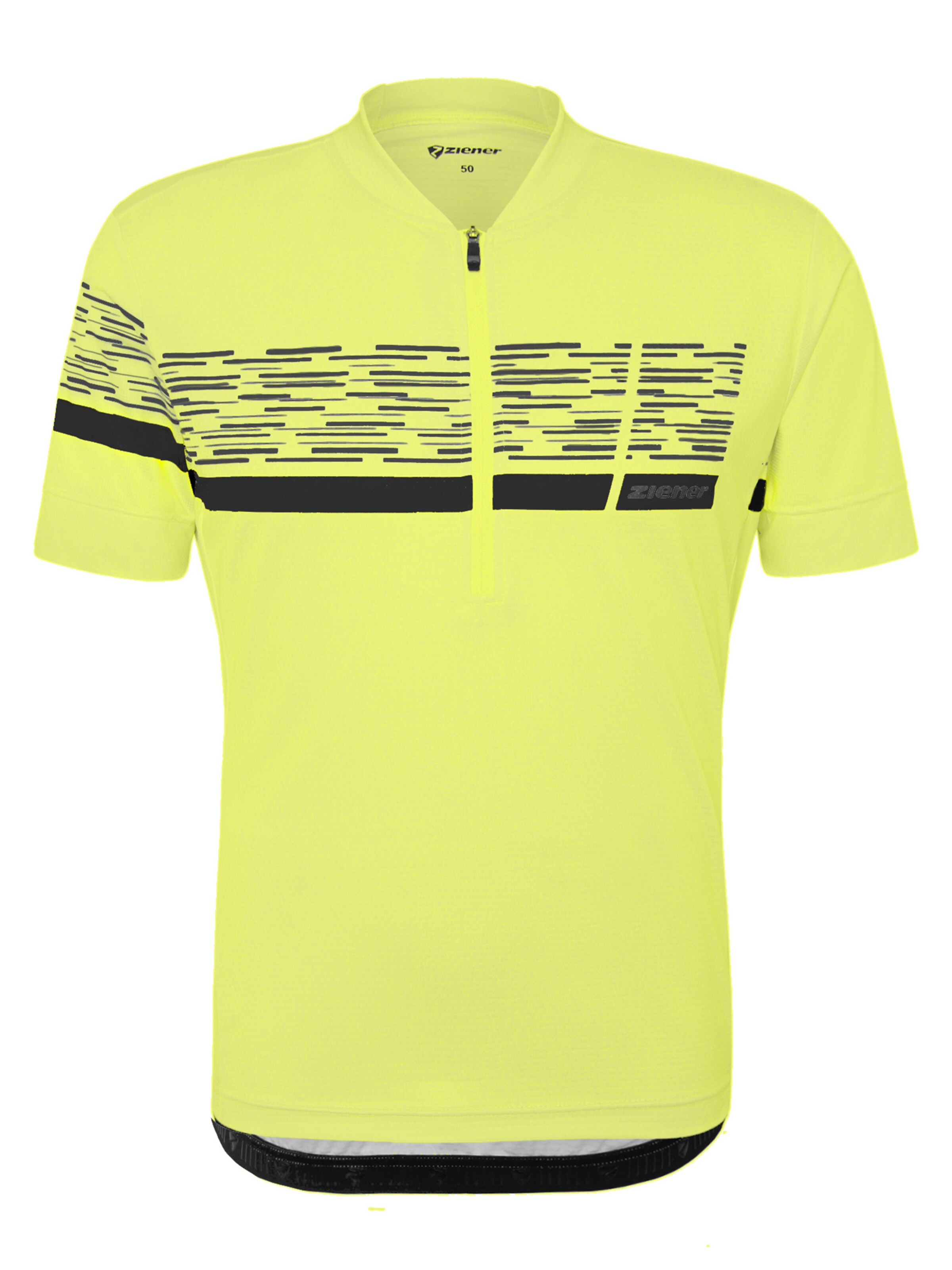 ZIENER Performance Shirt 'NEMIC-Z ' in Limone / Black, Item view