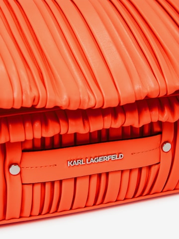 Karl Lagerfeld - Bolso de mano en naranja