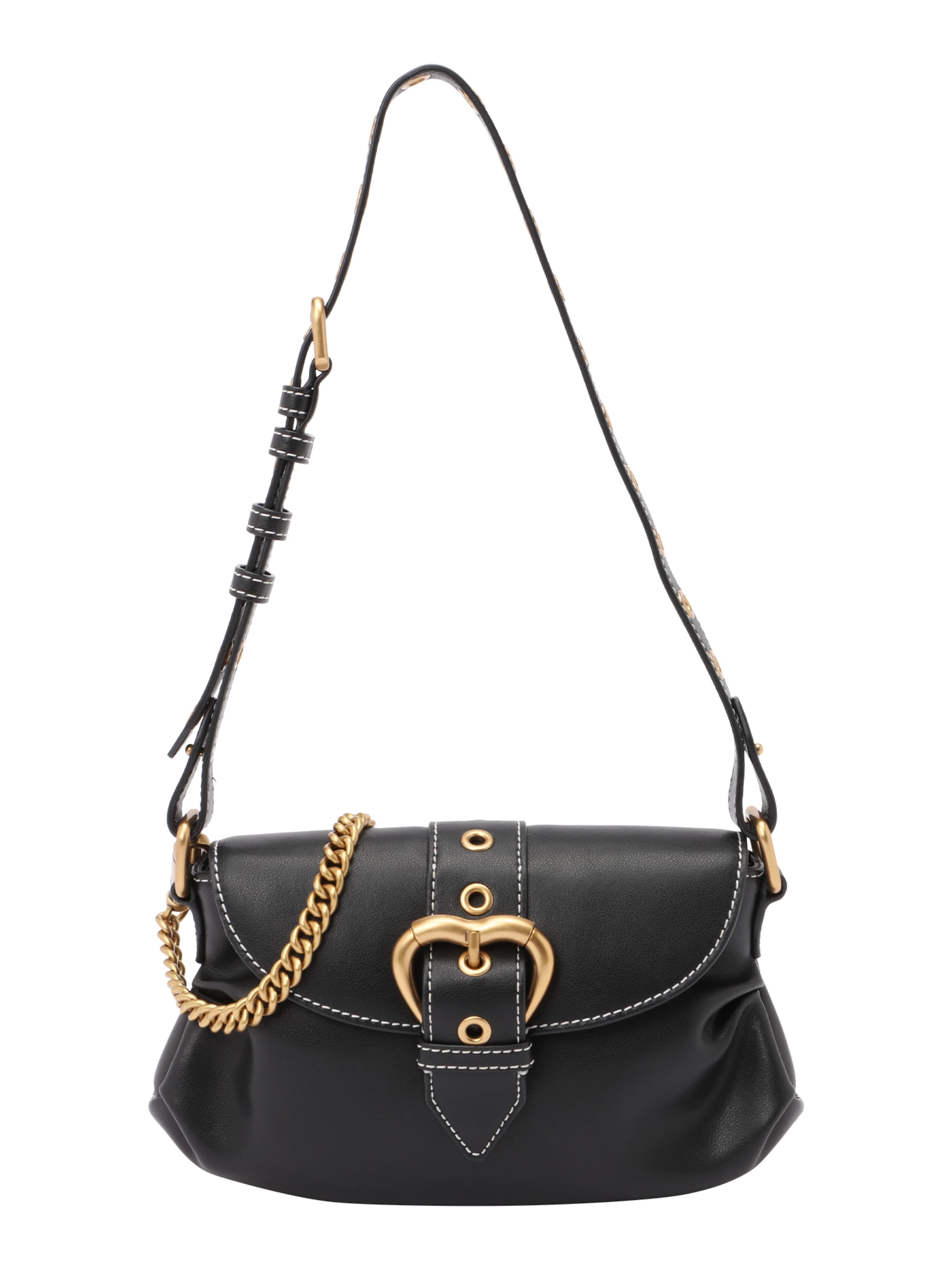 PINKO Skuldertaske i sort: forside