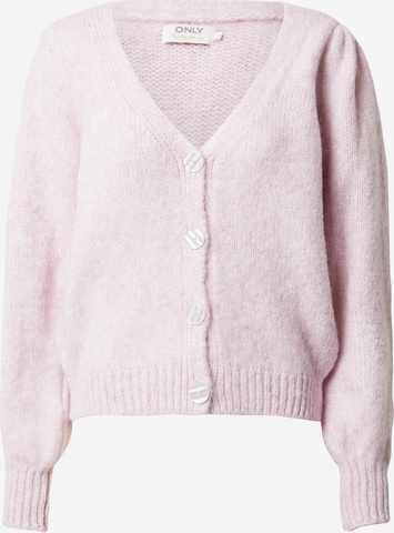 Cardigan 'Benin' ONLY en violet : devant