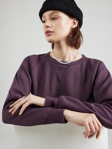 G-Star RAW Sweatshirt 'Premium core 2.0' in Purple