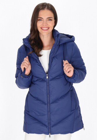 usha WHITE LABEL Prechodný kabát - Modrá: predná strana
