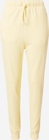 Effilé Pantalon de sport 'Studio Lounge High-Waist' ADIDAS SPORTSWEAR en jaune : devant