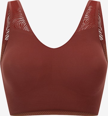 SCHIESSER Bustier ' Invisible Soft Lace ' in Rot: Vorderseite