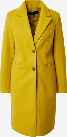 VERO MODA Ανοιξιάτικο και φθινοπωρινό παλτό 'VINCEBLAZA' σε κίτρινο: μπροστά