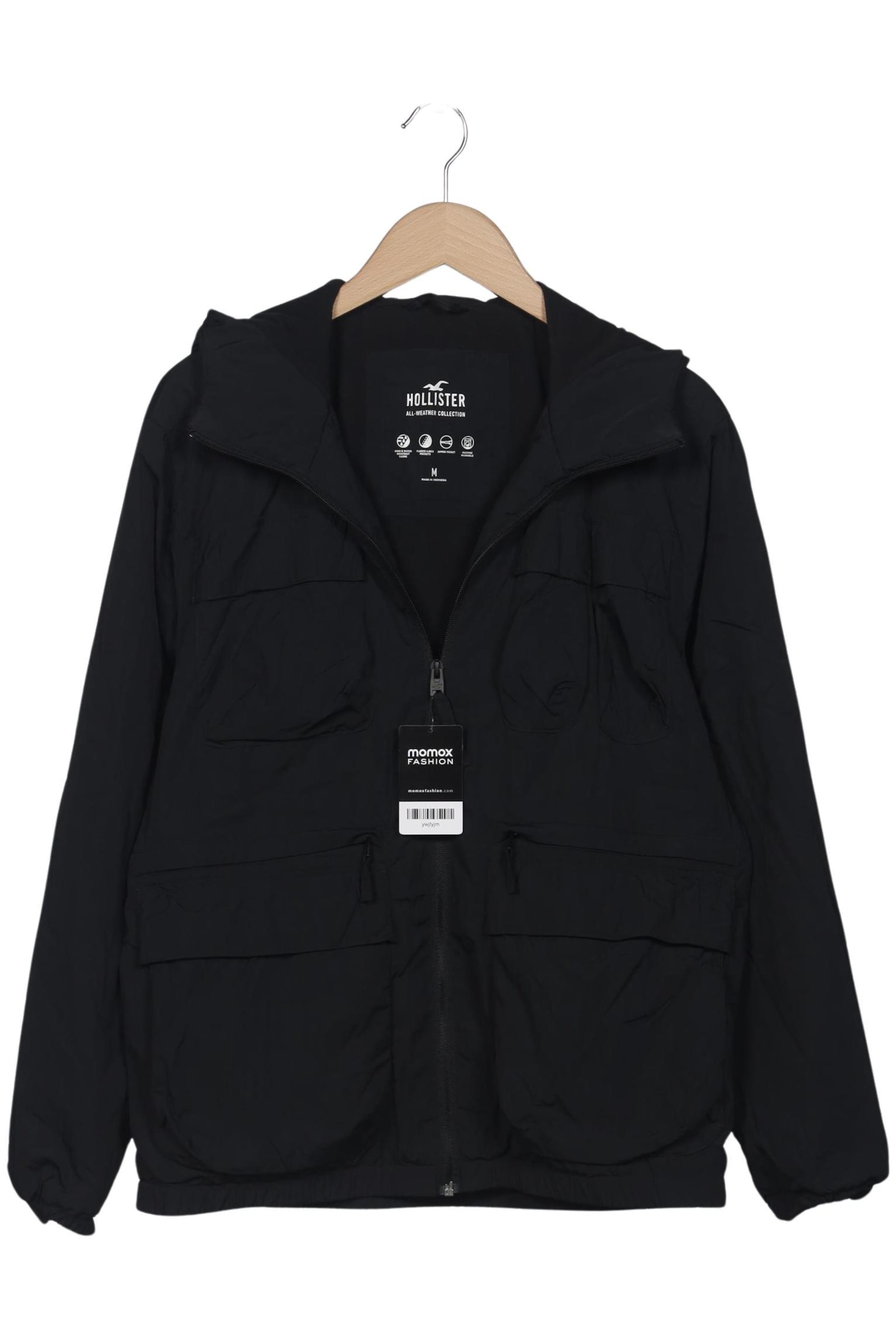 HOLLISTER Jacket & Coat in M in Black: front